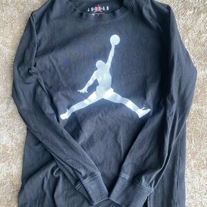 Jordan Black and White Long Sleeve Tee